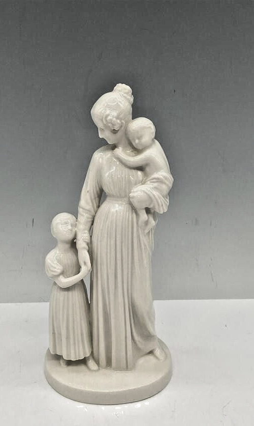Antique Royal Copenhagen Figurine Lady with Child No 12159 by Herman W. Bissen