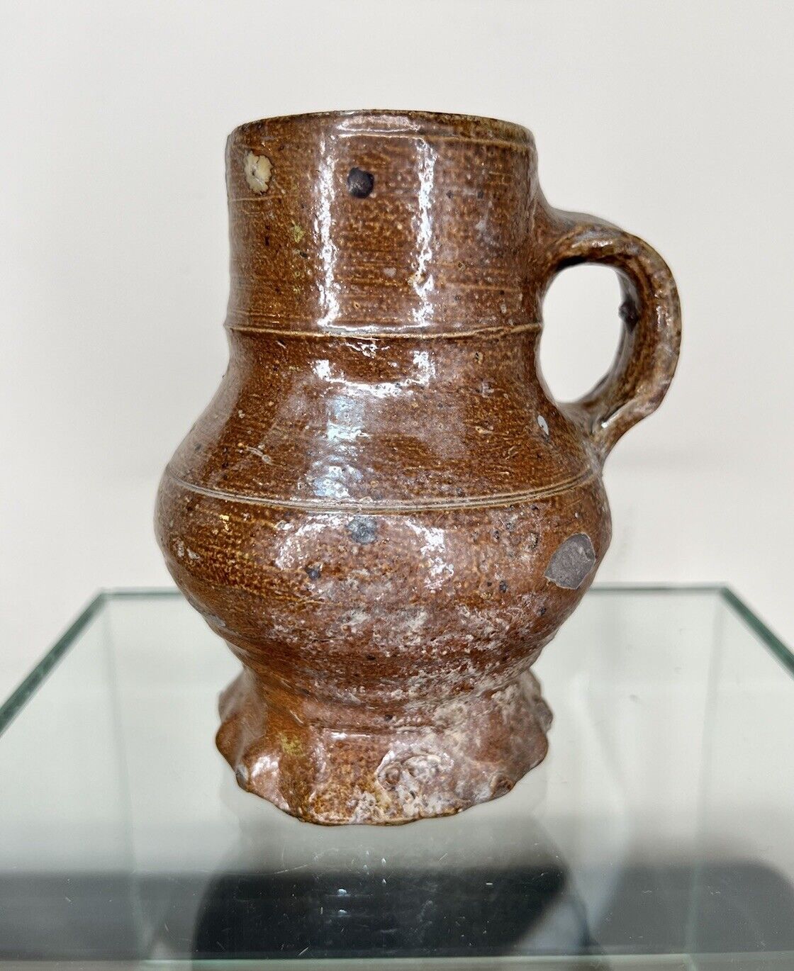Small German Stoneware Jug c1500 - Raeren, Saltglaze