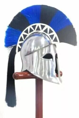 Ancient Greek Historical War Helmet With Hair.
