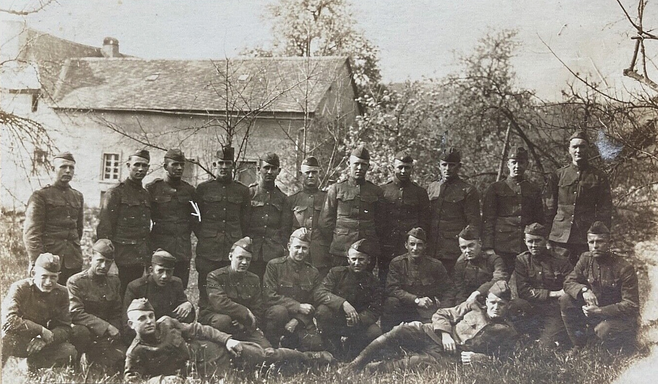SUPER RARE WW1 US ARMY GEORGE S. PATTON IN FRANCE 1917 PHOTO POSTCARD RPPC