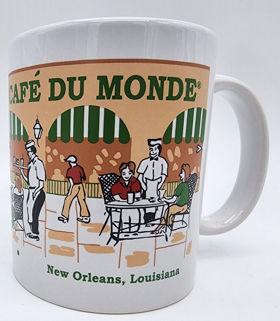 Cafe Du Monde Mug New Orleans Louisiana Ceramic Coffee Cup Vintage Old White LA