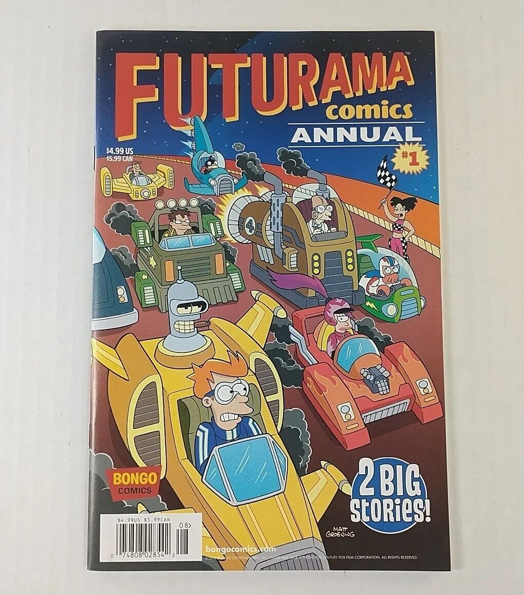 FUTURAMA COMICS ANNUAL # 1 NM Bongo Comics 2018 Fry Bender Leela Prof Farnsworth