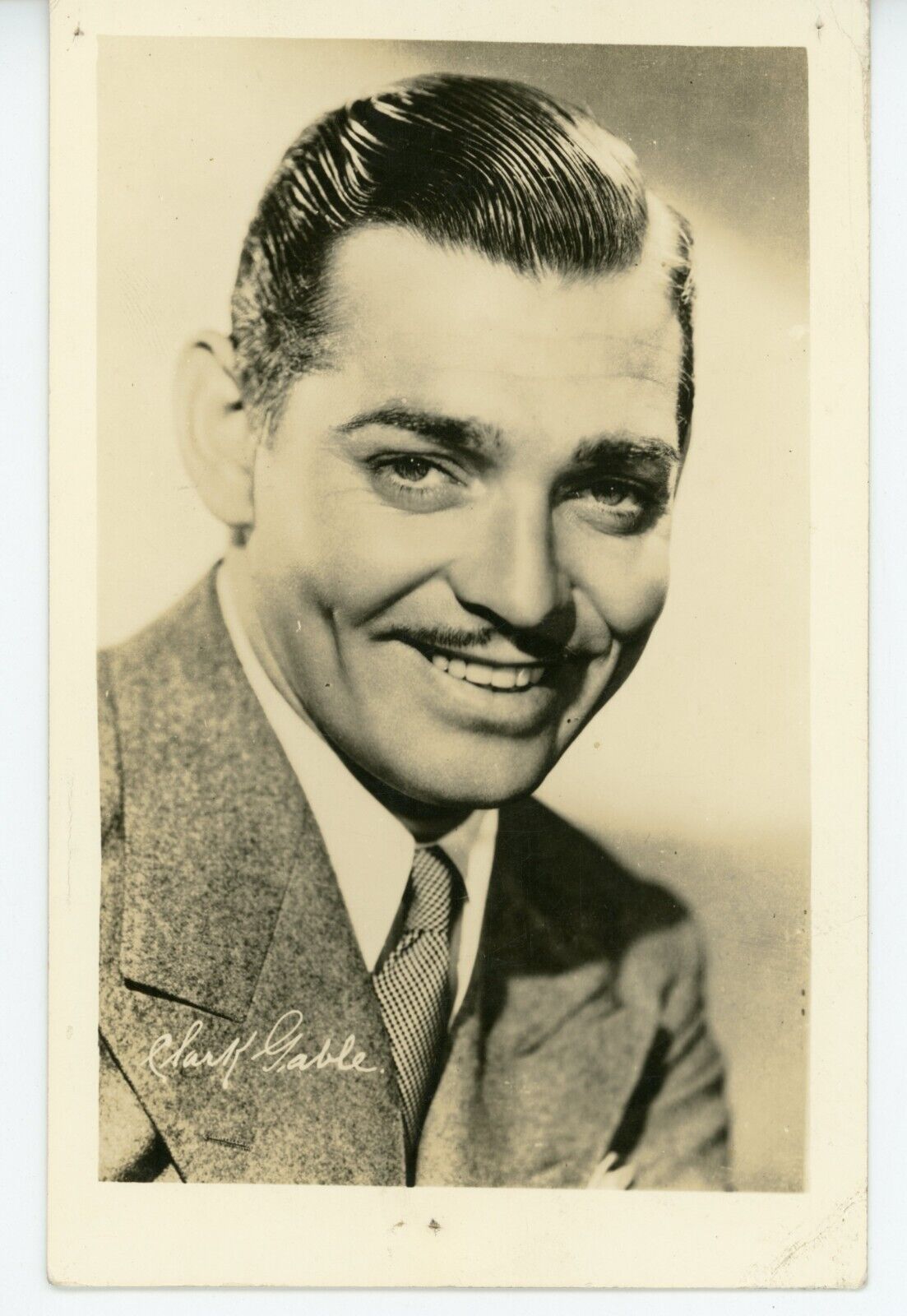 1930s Clark Gable Postcard Real Photo ORIGINAL