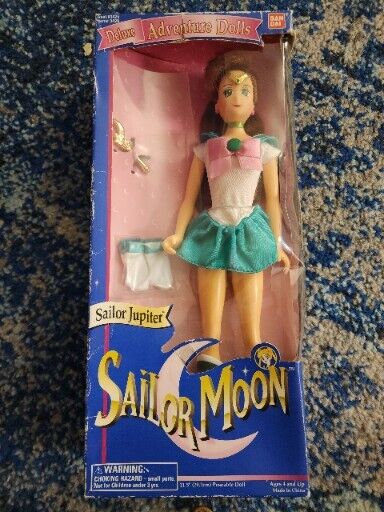 Vintage Sailor Jupiter 1995 Sailor Moon Deluxe Adventure Dolls Complete In Box