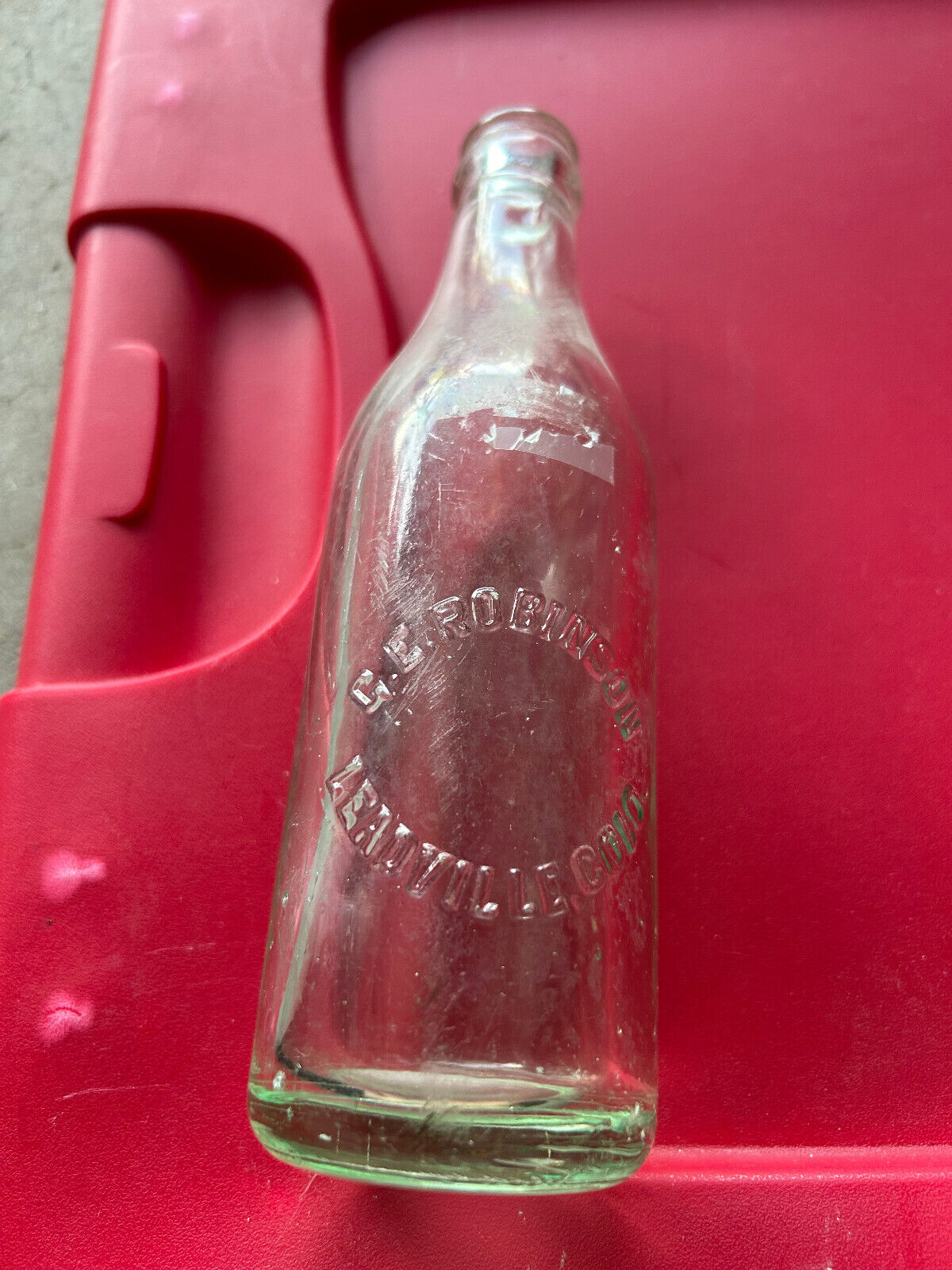 G.E. Robinson Leadville Colorado bottle (circa 1910)