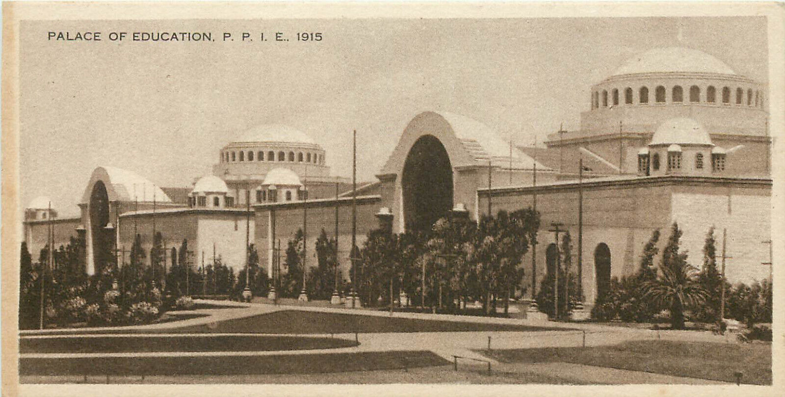 Ghirardelli Postcard Palace of Education P.P.I.E. 1915 San Francisco PPIE