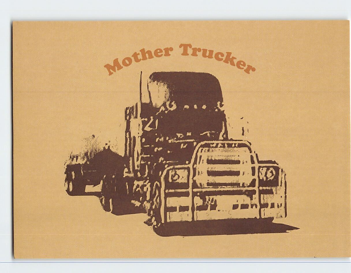 Postcard Mother Trucker with Art Print