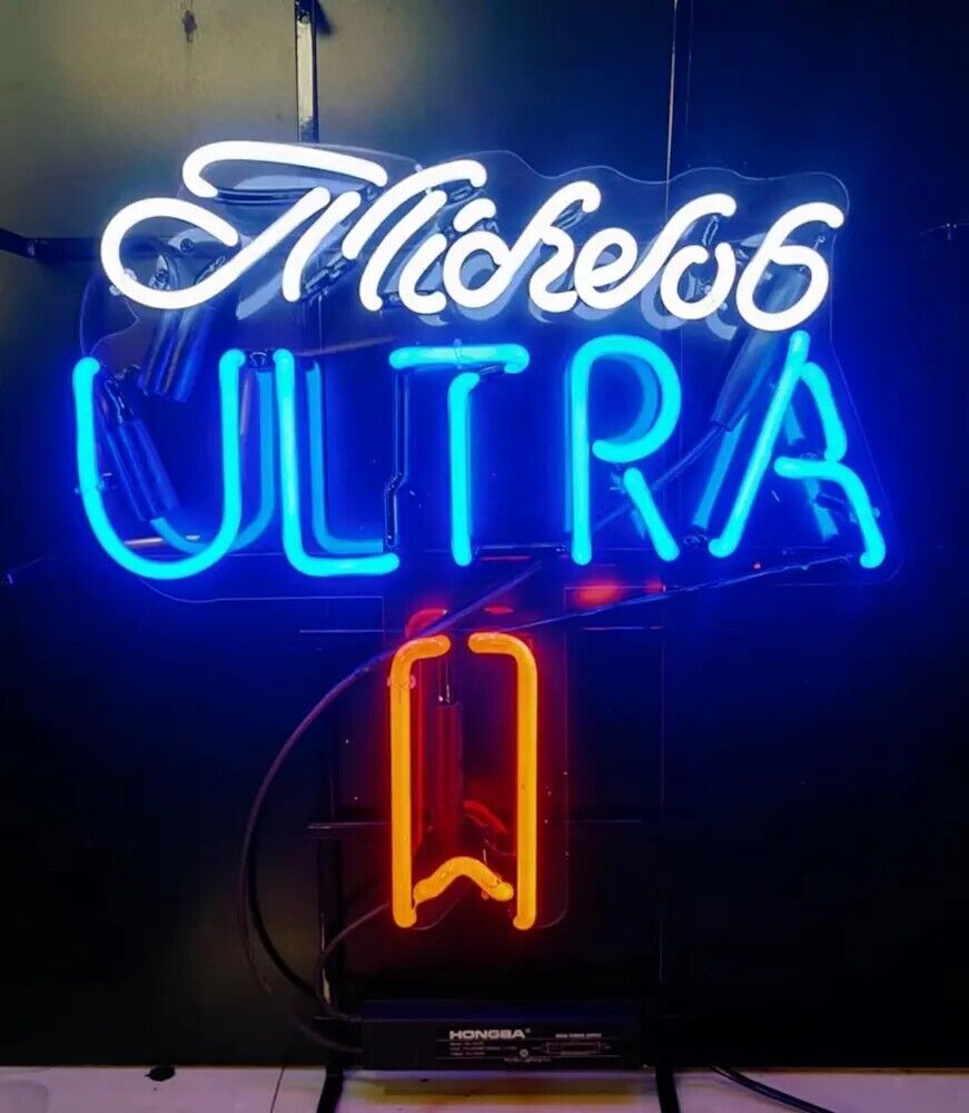 US Stock Michelob Ultra Neon Sign 24x20Beer Bar Pub Man Cave Wall Decor