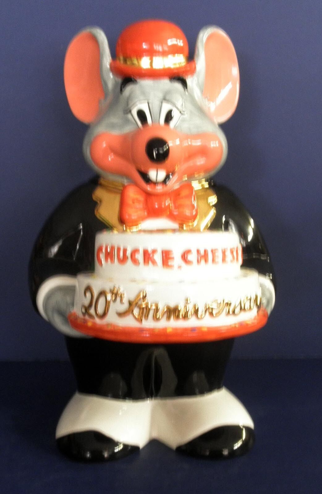 Chuck E. Cheese 20th Anniversary Cookie Jar: L.E. of 1997   - from 1997
