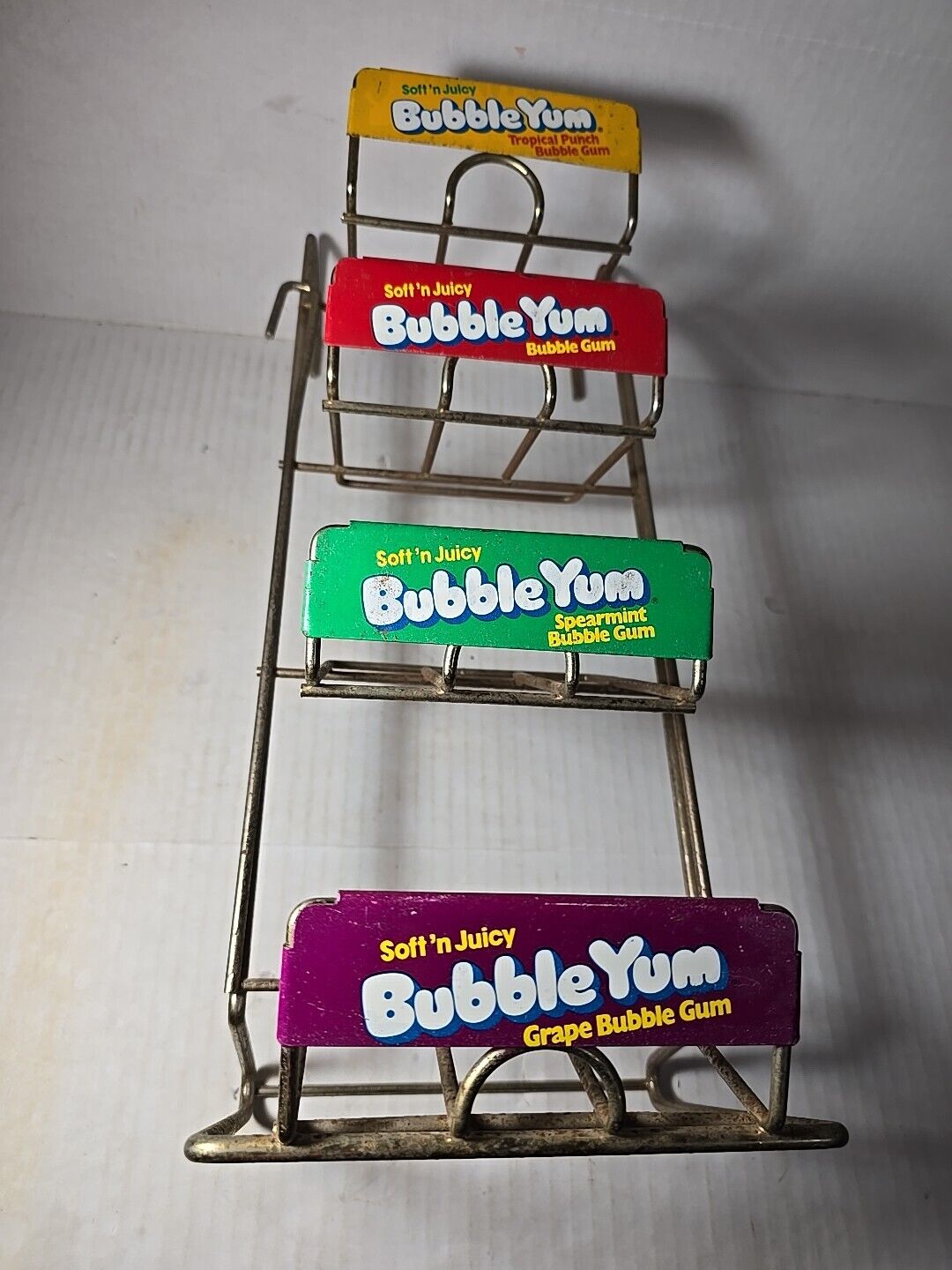 Vintage Bubble Yum 4 Tier Retail Store Tabletop Rack Display