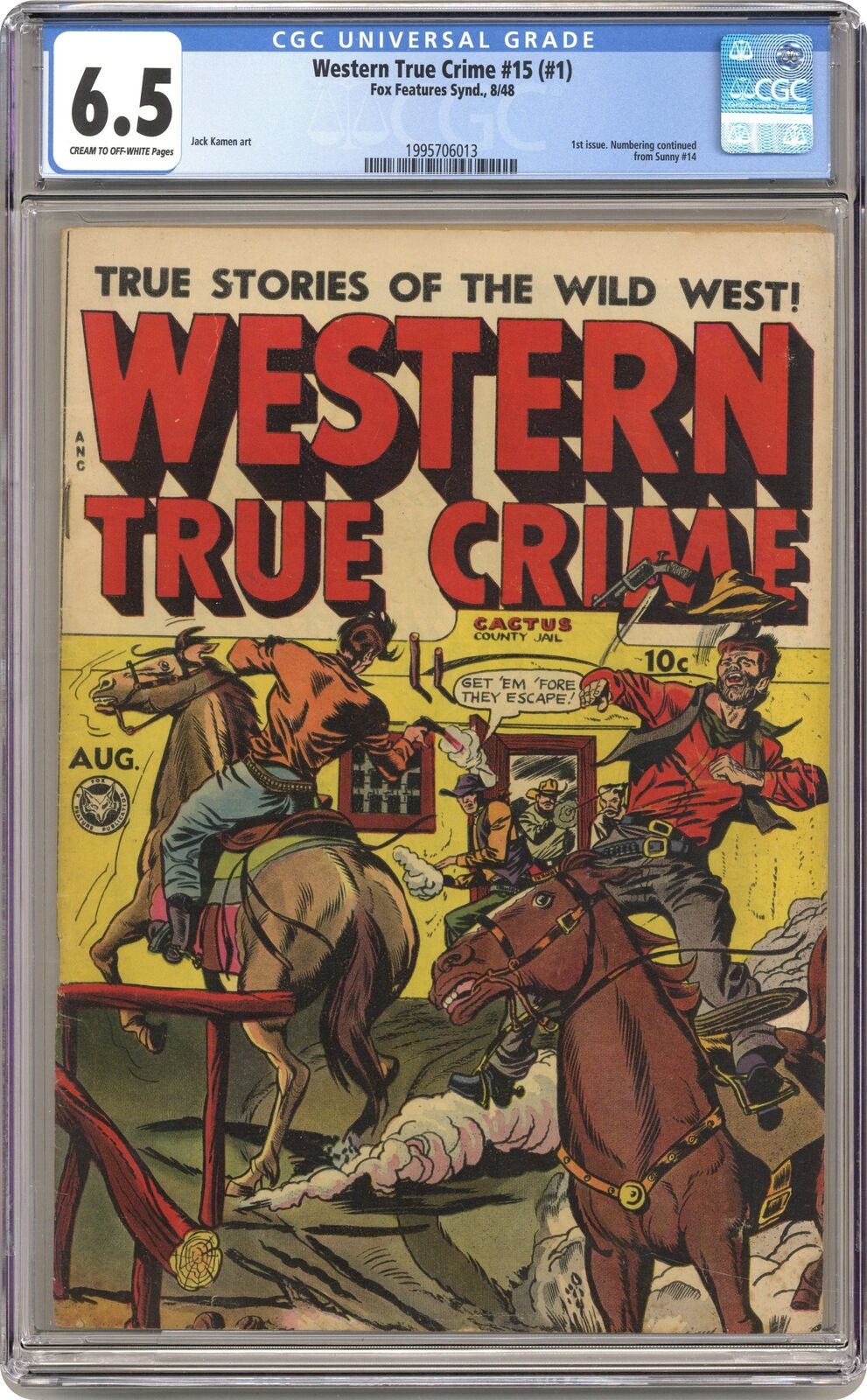 Western True Crime #15 CGC 6.5 1948 1995706013