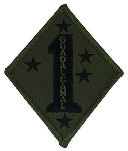 USMC 1ST FIRST MARINE DIVISION MARDIV GUADALCANAL PATCH OD OLIVE DRAB GREEN