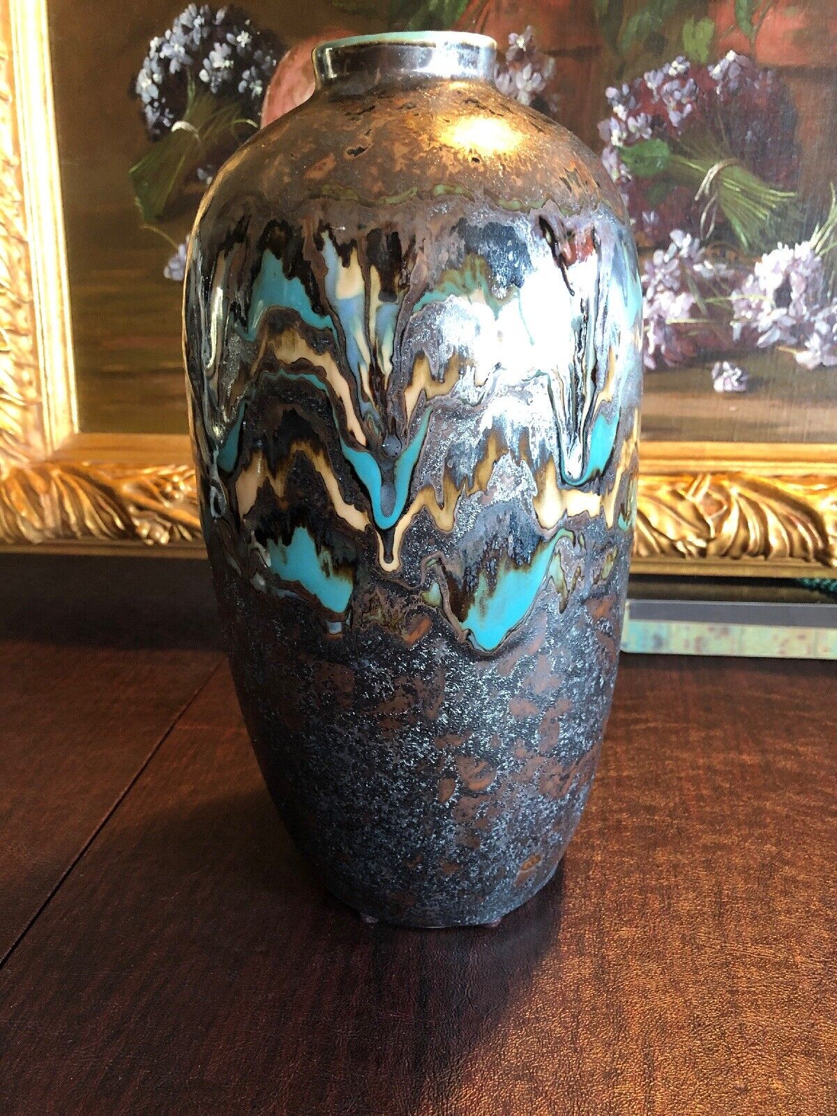 Elegant Superb Stunning Vase Boule Limoges Porcelain 12” Vase Camille Tharaud