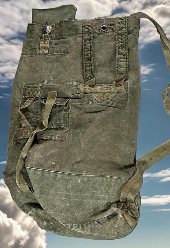 Vintage Bag Green Military Sack 