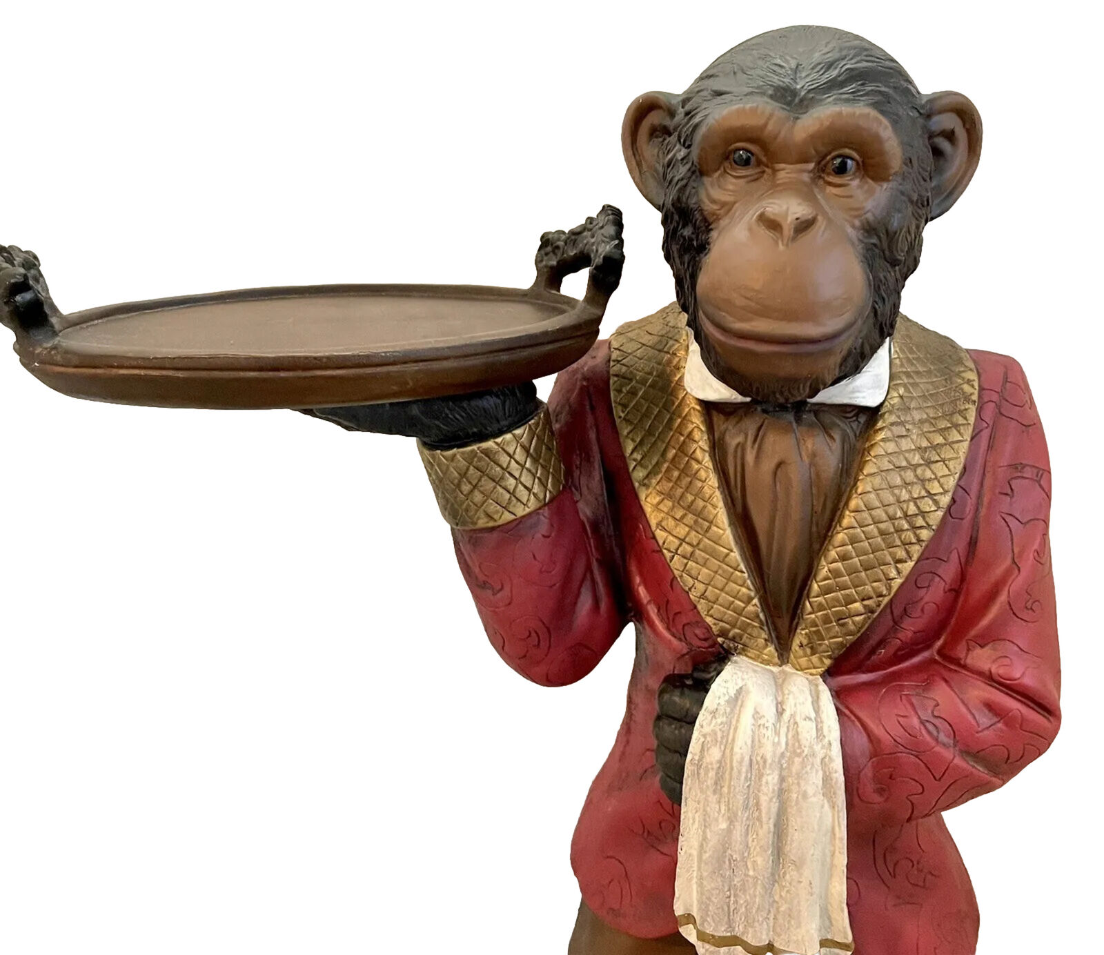 Bombay CO Winston The Butler Chimpanzee Server Side Table Monkey Waiter 1990’s