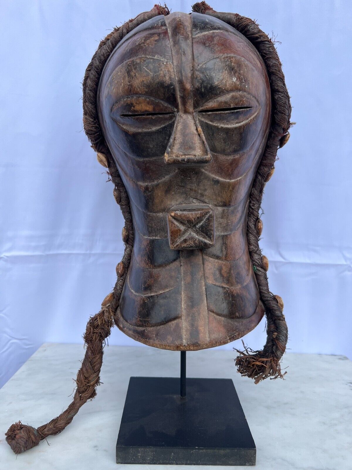 Hand carved Songye mask home deco  collectors office deco  African mask 13\