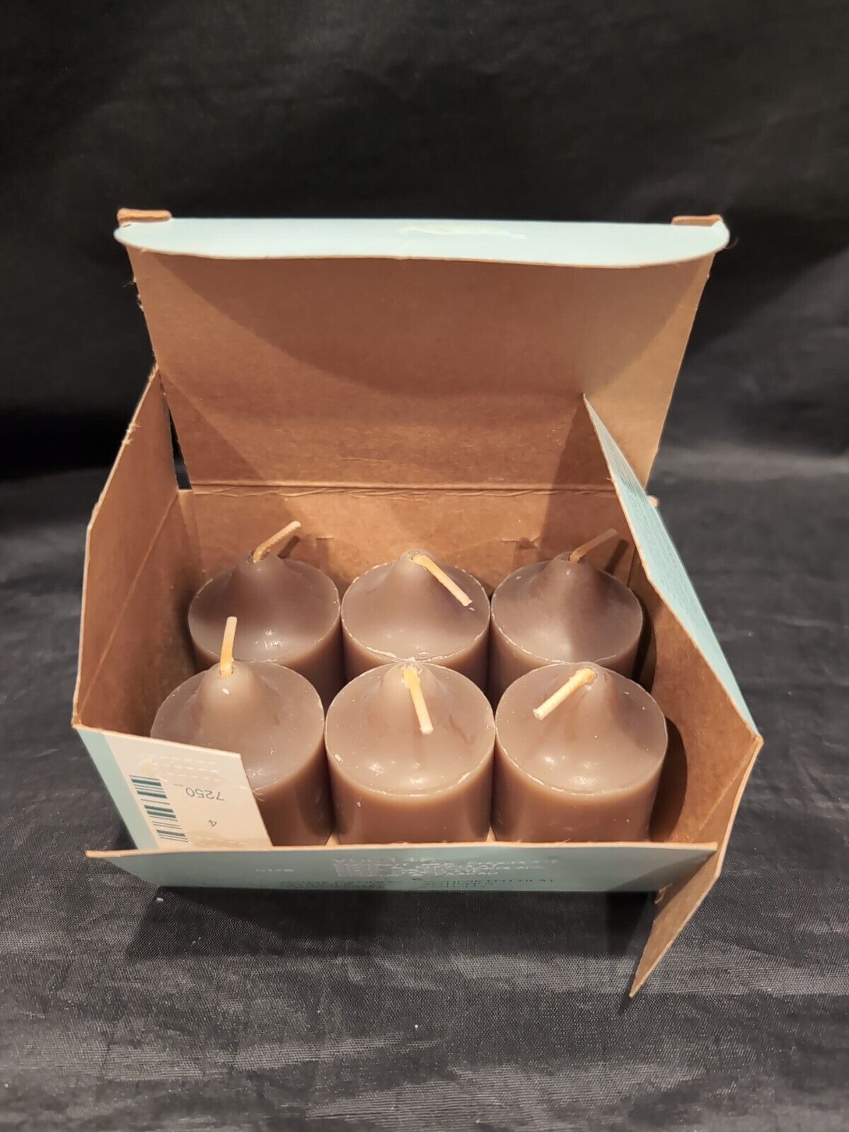 Partylite Coconut Milk Chocolate V06448 Retired Votive Candles with Box 6 Count