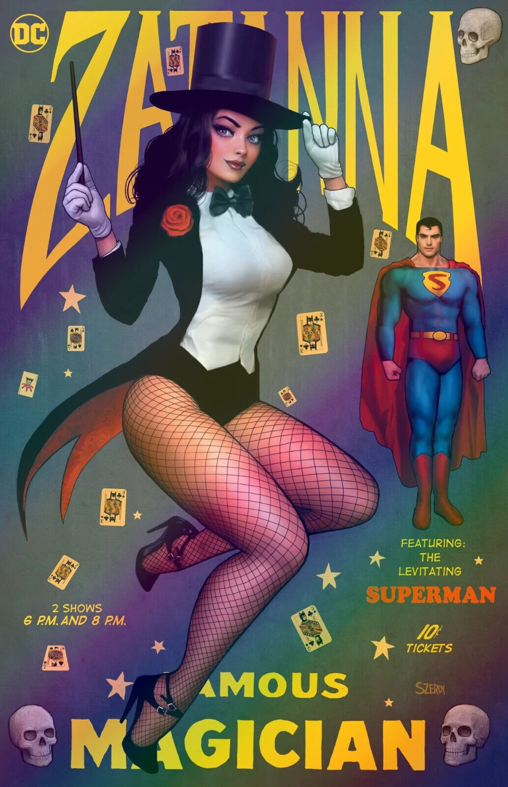 🌟FOIL🌟 SUPERMAN #17 (NATHAN SZERDY EXCLUSIVE VIRGIN VARIANT) COMIC BOOK ~ DC