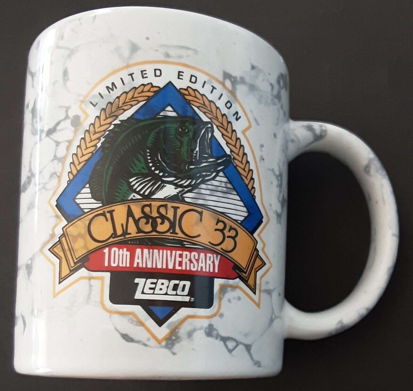 Zebco Classic 33 - 10th Anniversary 16 Oz Coffee Mug Limited Edition