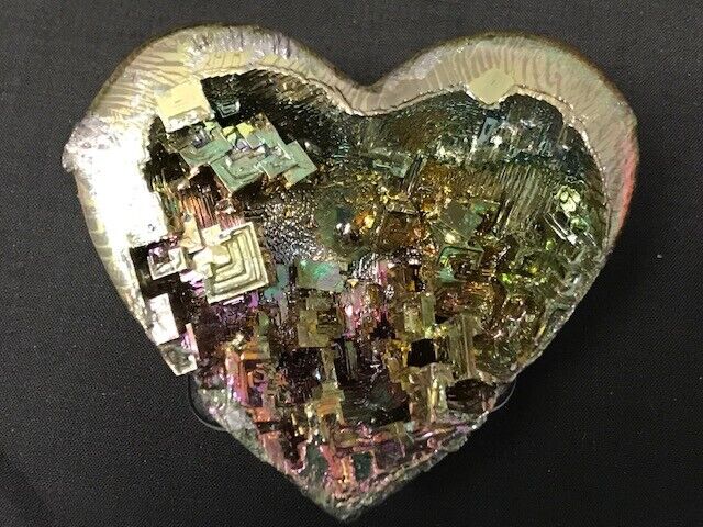 MAGNIFICENT COLOR, RARE QUALITY BISMUTH HEART