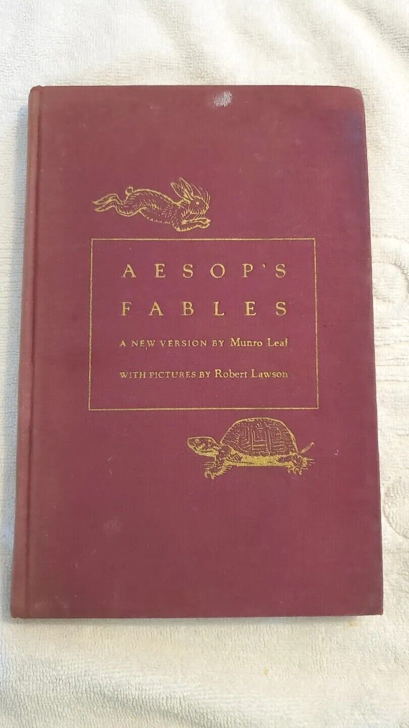 vintage aesops fables book ✨️1941