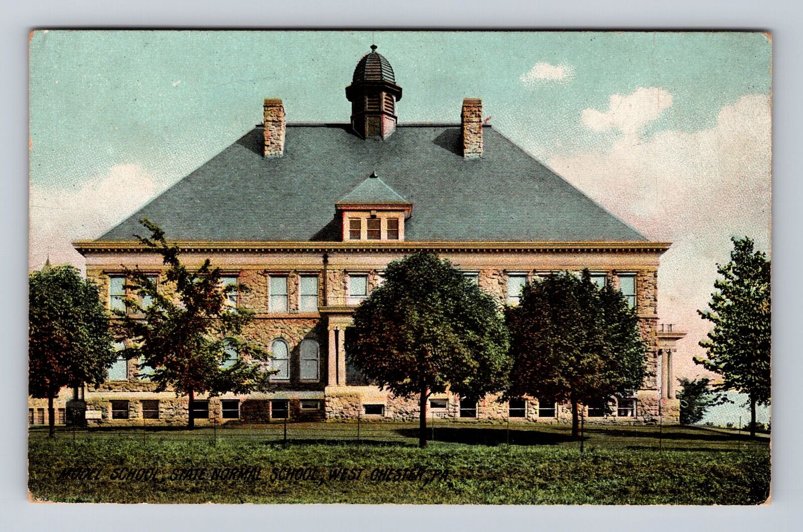 West Chester PA-Pennsylvania, State Normal School, Antique, Vintage Postcard