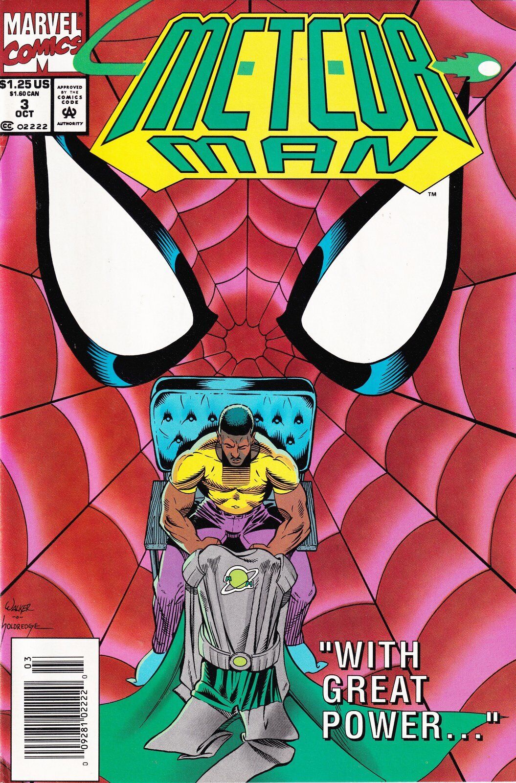 Meteor Man #3 Newsstand Cover Marvel Comics