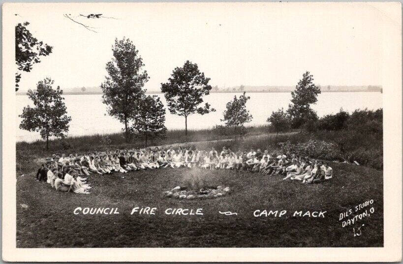 c1940s DAYTON, Ohio RPPC Real Photo Postcard \