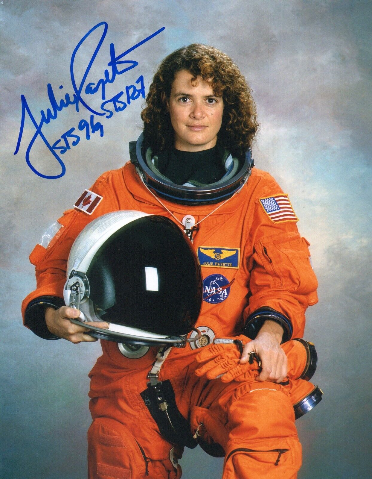 8x10 Original Autographed Photo of Canadian Astronaut Julie Payette