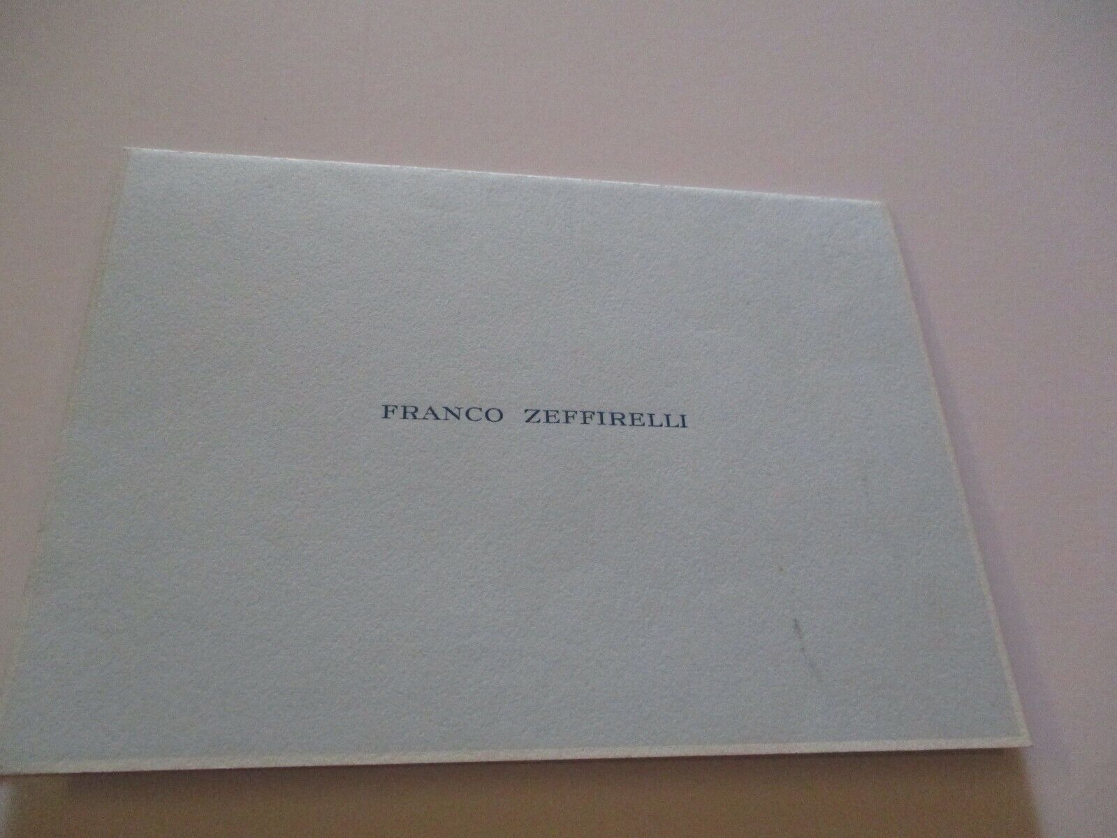 FRANCO ZEFFIRELI SIGNED LETTER AUTOGRAPH FAMOUS ITALIAN PRODUCER OPERN FILM 