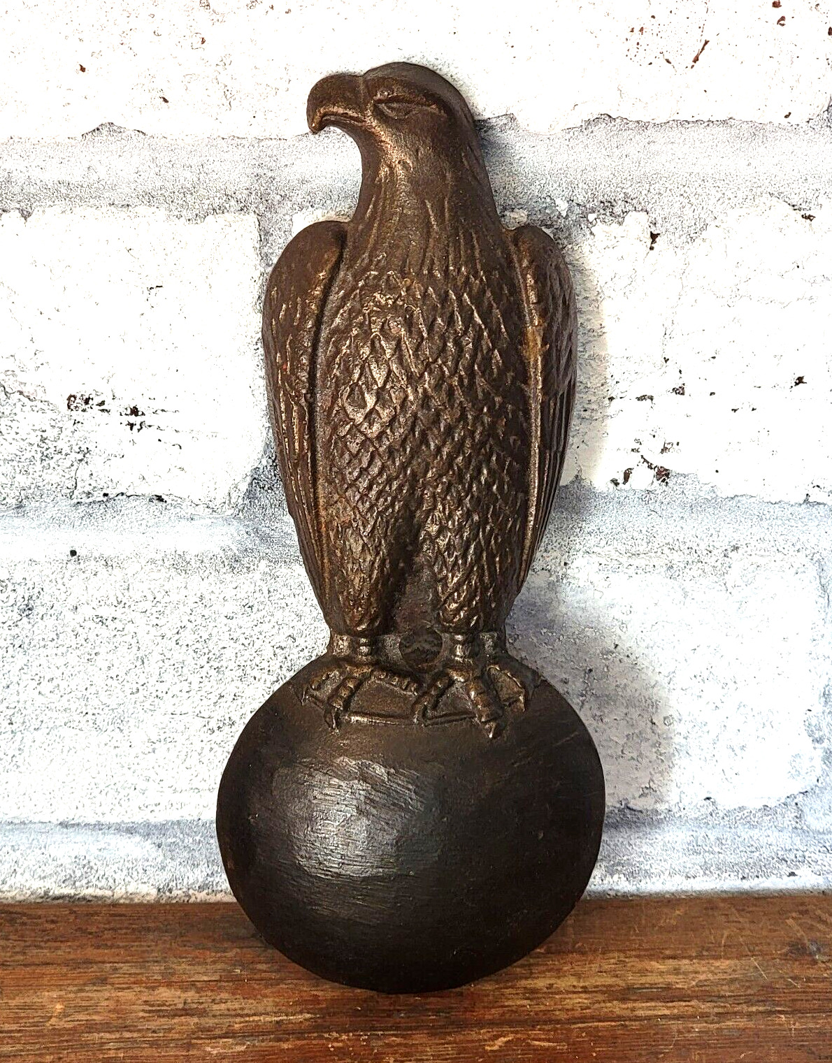 JI Case Co Old Abe Bald Eagle Cast Iron Bronze Statue RARE Emblem Logo Relic 💎