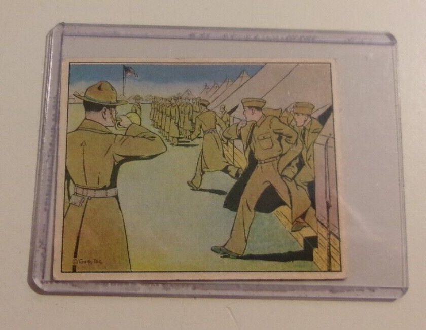 1941 Gum Inc Uncle Sam card National Defense #1 SOLDIER