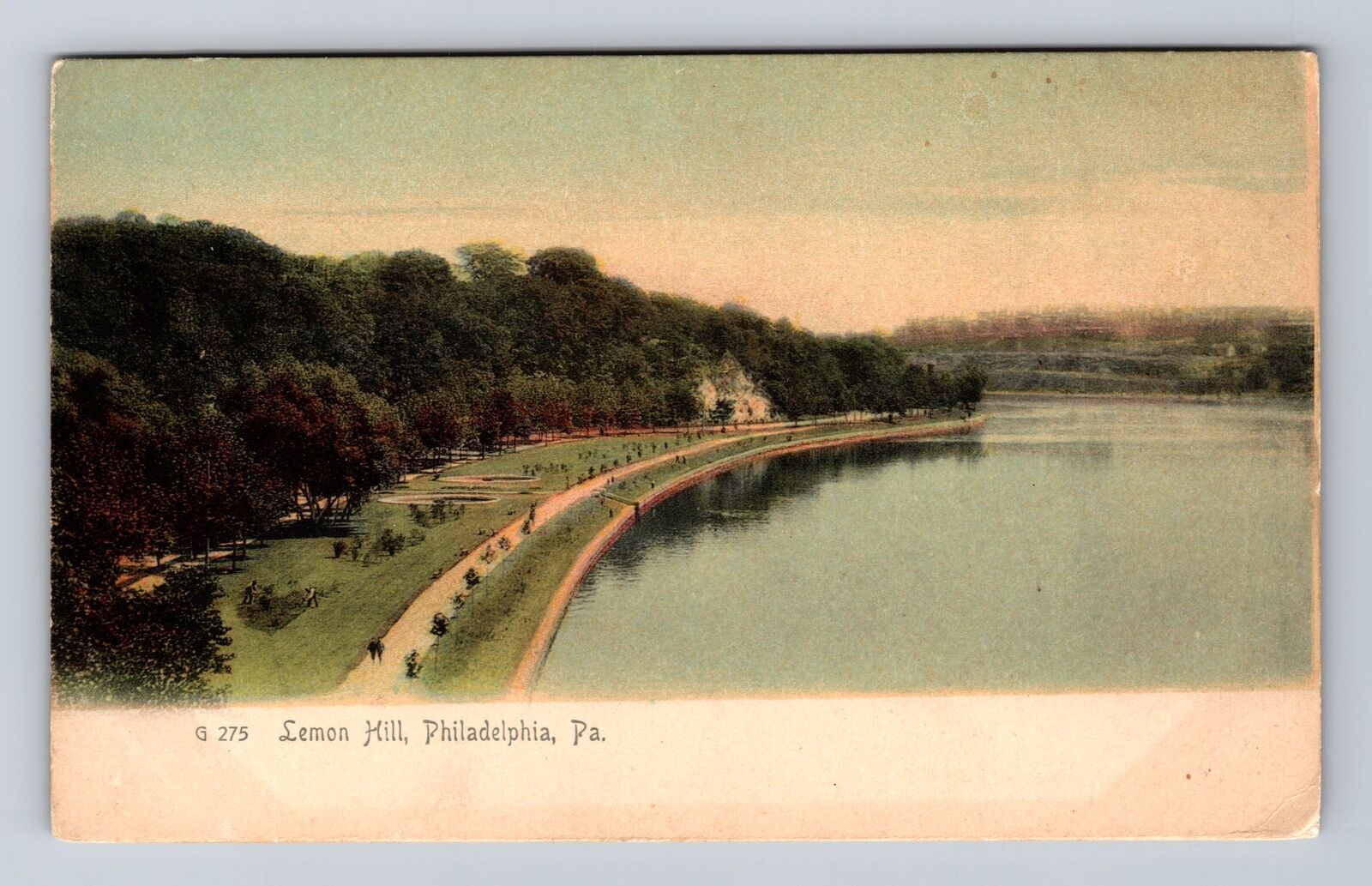 Philadelphia PA-Pennsylvania, Aerial Scenic View Lemon Hill Vintage Postcard