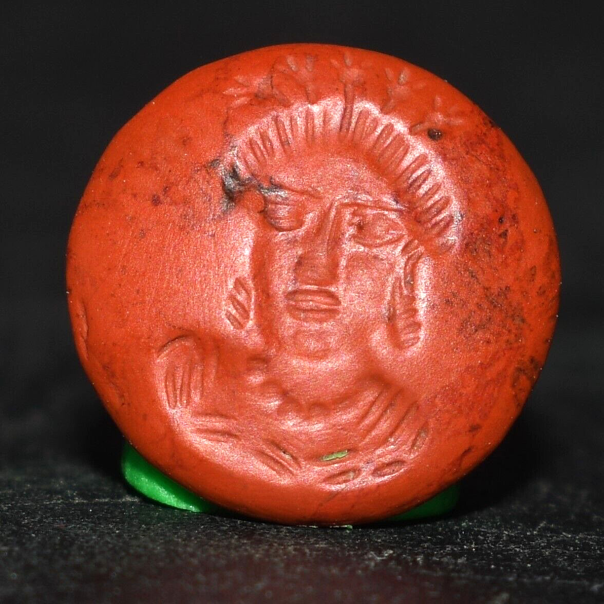 Authentic Ancient Roman Jasper Stone Intaglio Seal Circa 1st-3rd Century AD