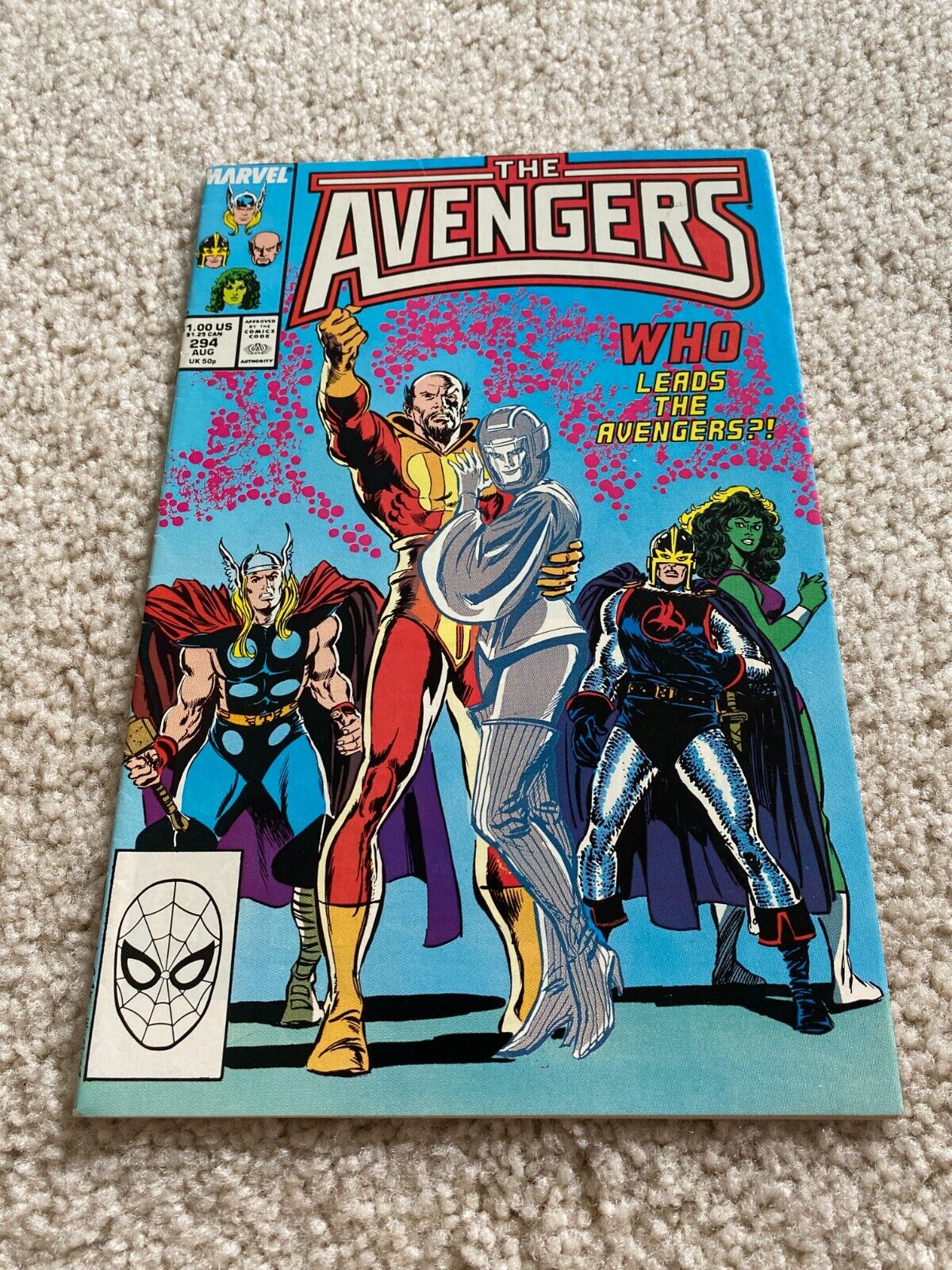 Avengers  294  NM-  9.2  High Grade  Iron Man  Captain America  Thor  Vision