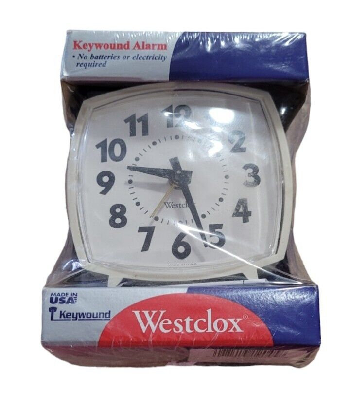 Vtg Westclox Alarm Clock Bold EZ Read Keywound No Batteries/Electricity Required