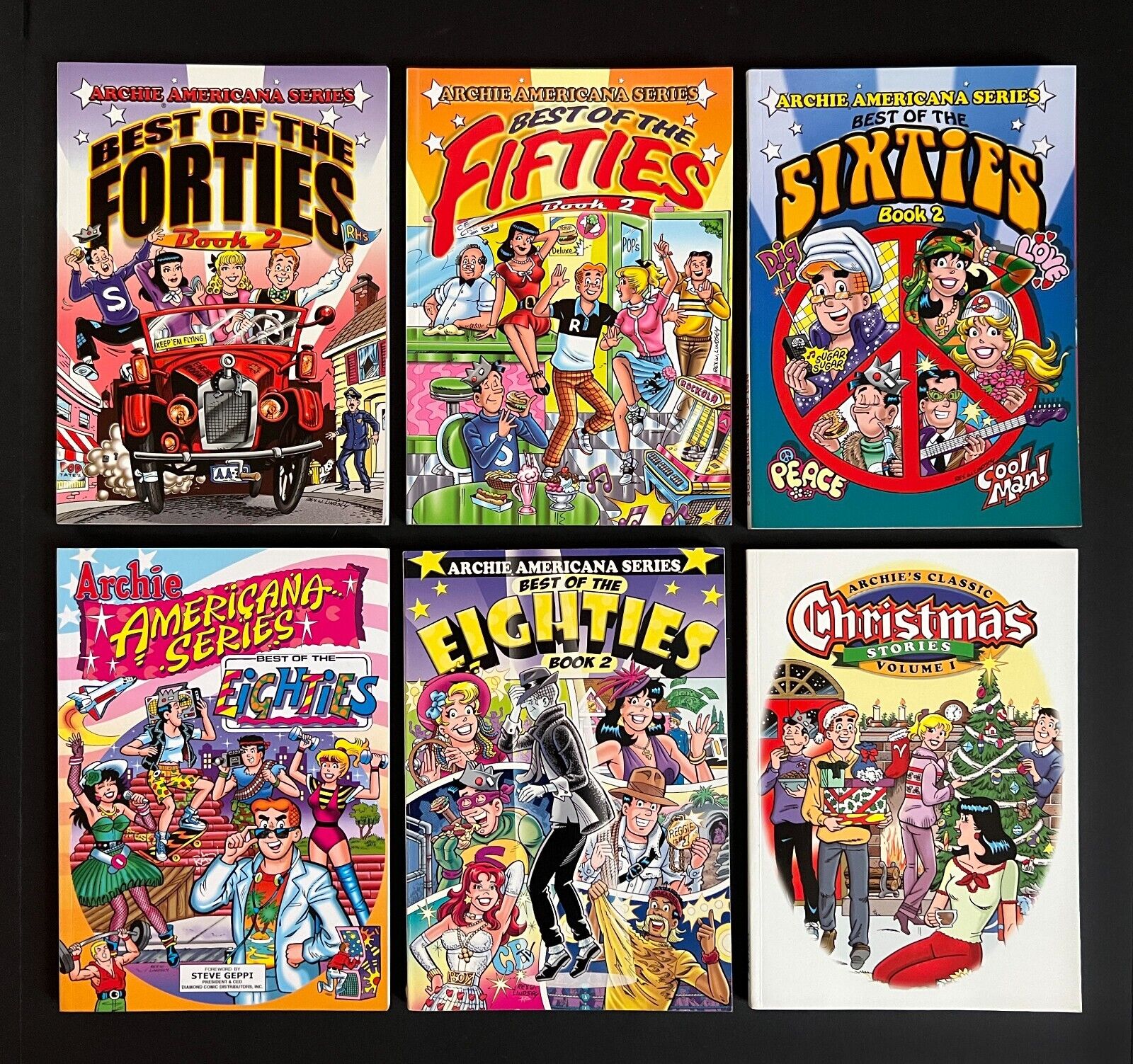 *Archie Americana* TPB's 1940's#2 1950's #2 1960's #2 1980's #1, 2 Christmas #1