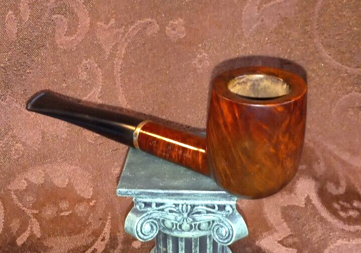 VERY NICE VTG USED ESTATE EHRLICH BILLIARD PIPE W/14K BAND CLEANED & POLISHED