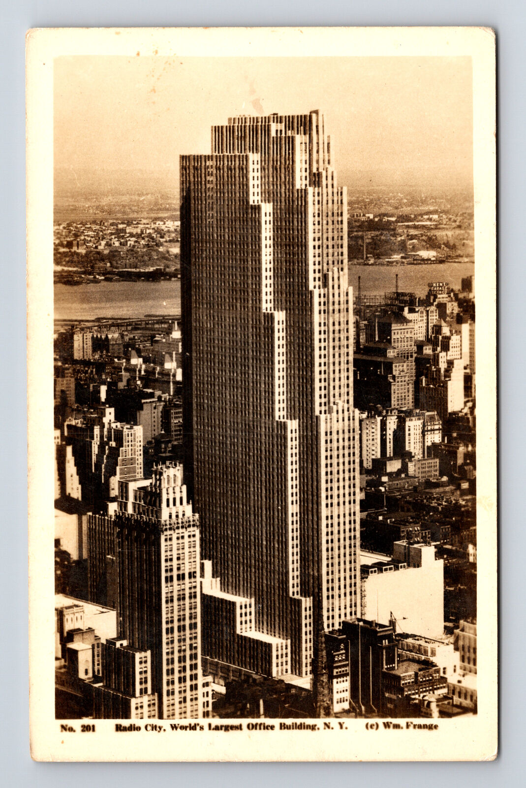RPPC Radio City Building New York New York NY Real Photo Postcard
