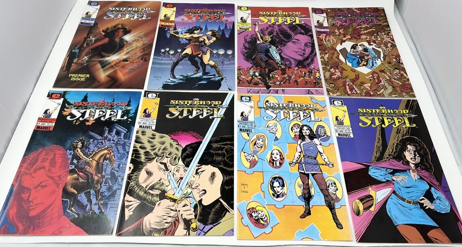 Epic Comics The Sisterhood of Steel Series #1-8 Set 1984-85 Marvel Books Lot x 8