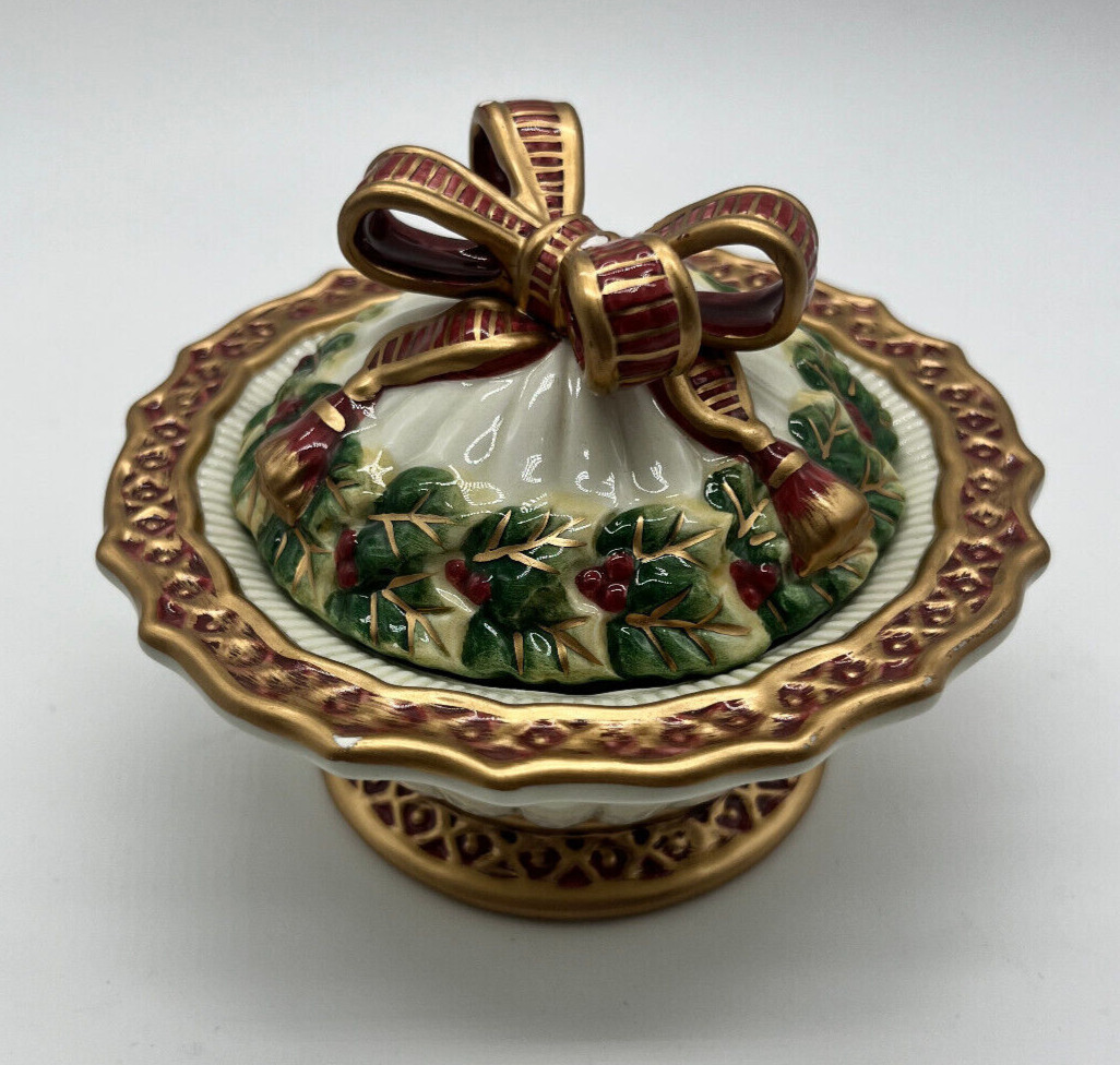 Fitz & Floyd Noel Collection Covered Candy Bowl (Small)
