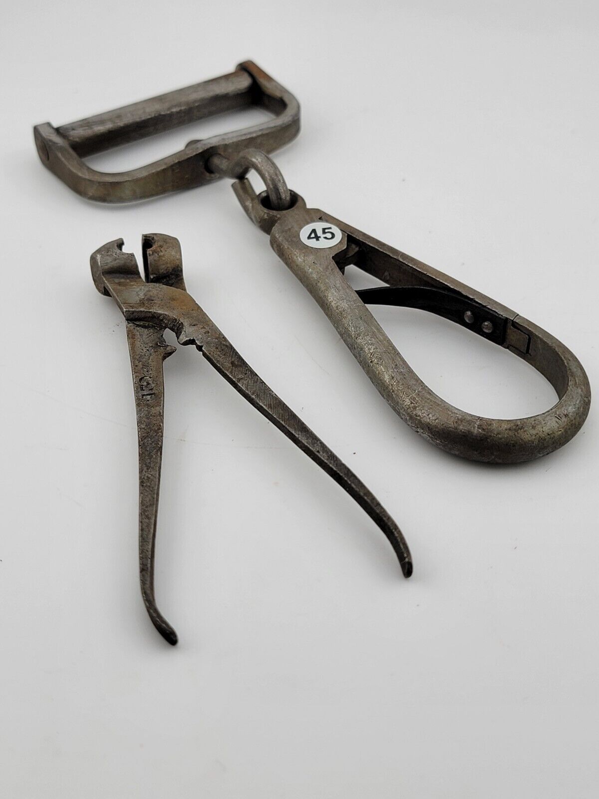 Original Union Calvary Carbine Sling Belt Hook Marked W Bullet Mold Civil War