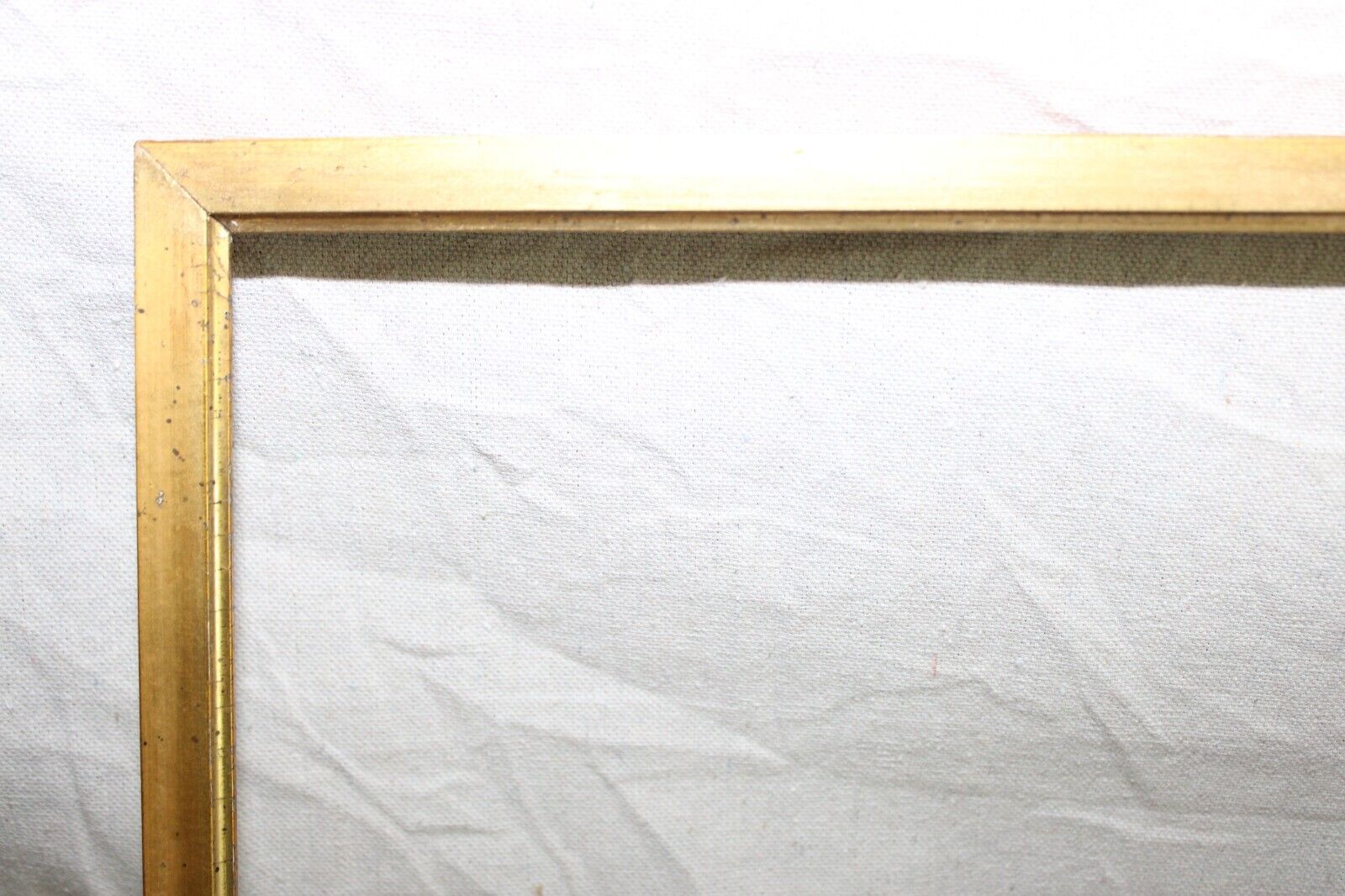 ANTIQUE FITS 8 X 10 GOLD GILT PICTURE FRAME WOOD FINE ART 1920 MAP DOCUMENT THIN