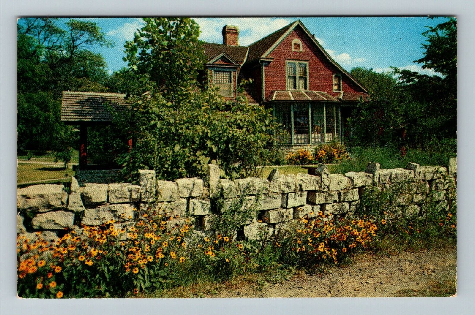 Geneva IN Indiana Limberlost Cabin, State Memorial, Vintage Postcard