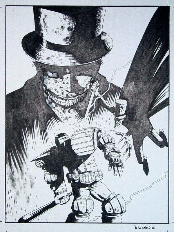 Classic Judge Dredd 14 Night of the Ripper Cover Dean Ormston Original Comic Art