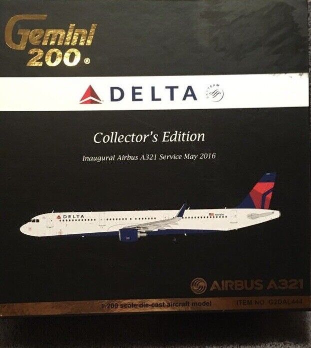Gemini Jets Delta Air Lines A321-211WL 1:200 G2DAL444 2007 Cols Inaugural N301DN