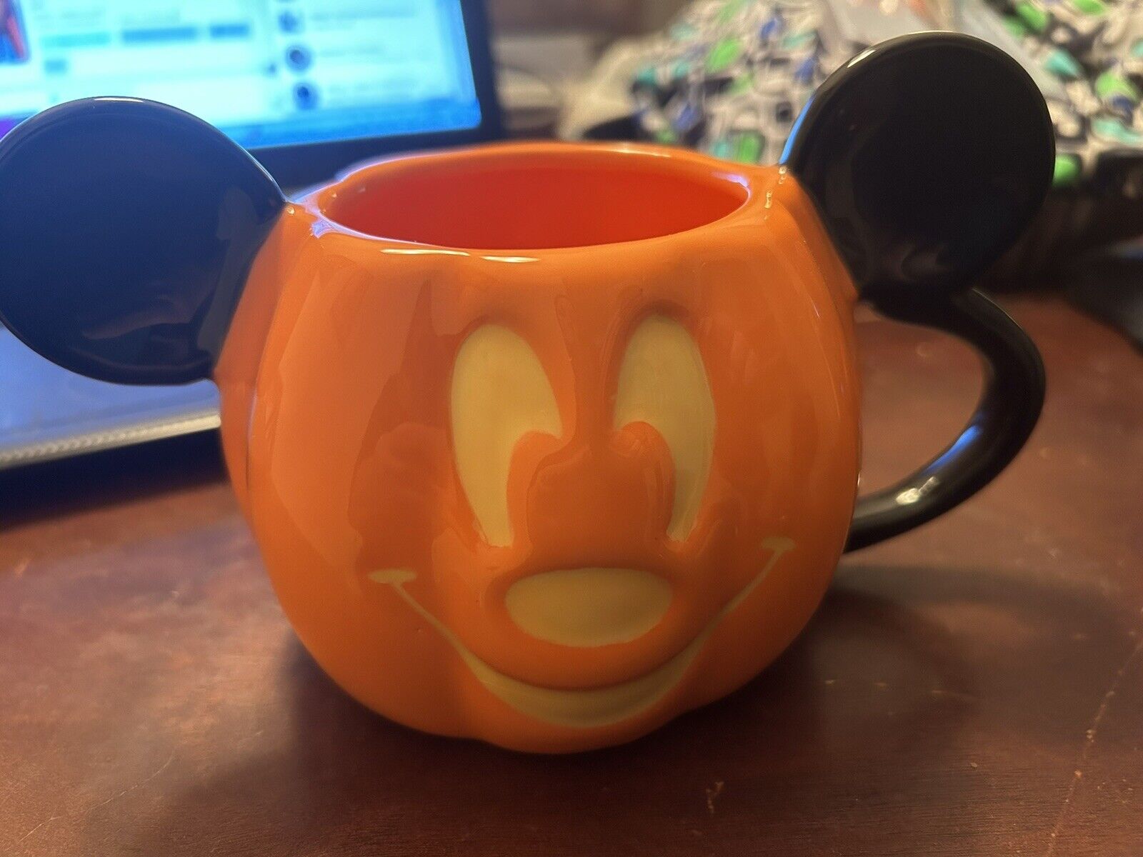 Disney Mickey Mouse Ceramic Pumpkin Mug