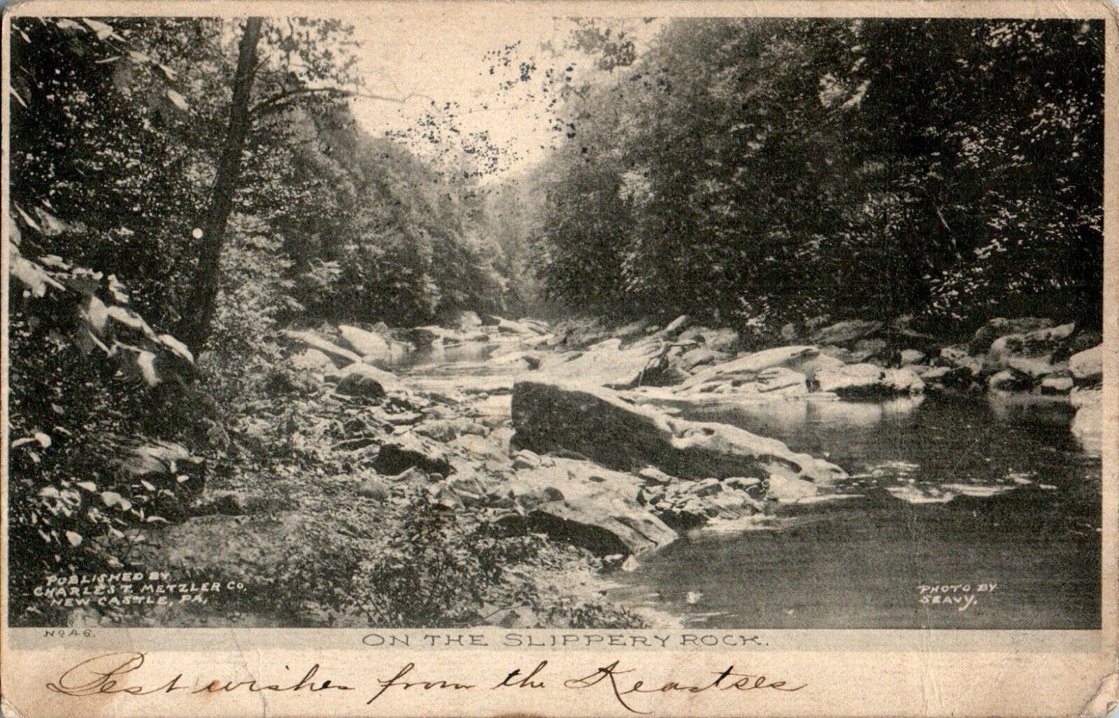 On the Slippery Rock, New Castle, Pennsylvania PA 1910 Postcard