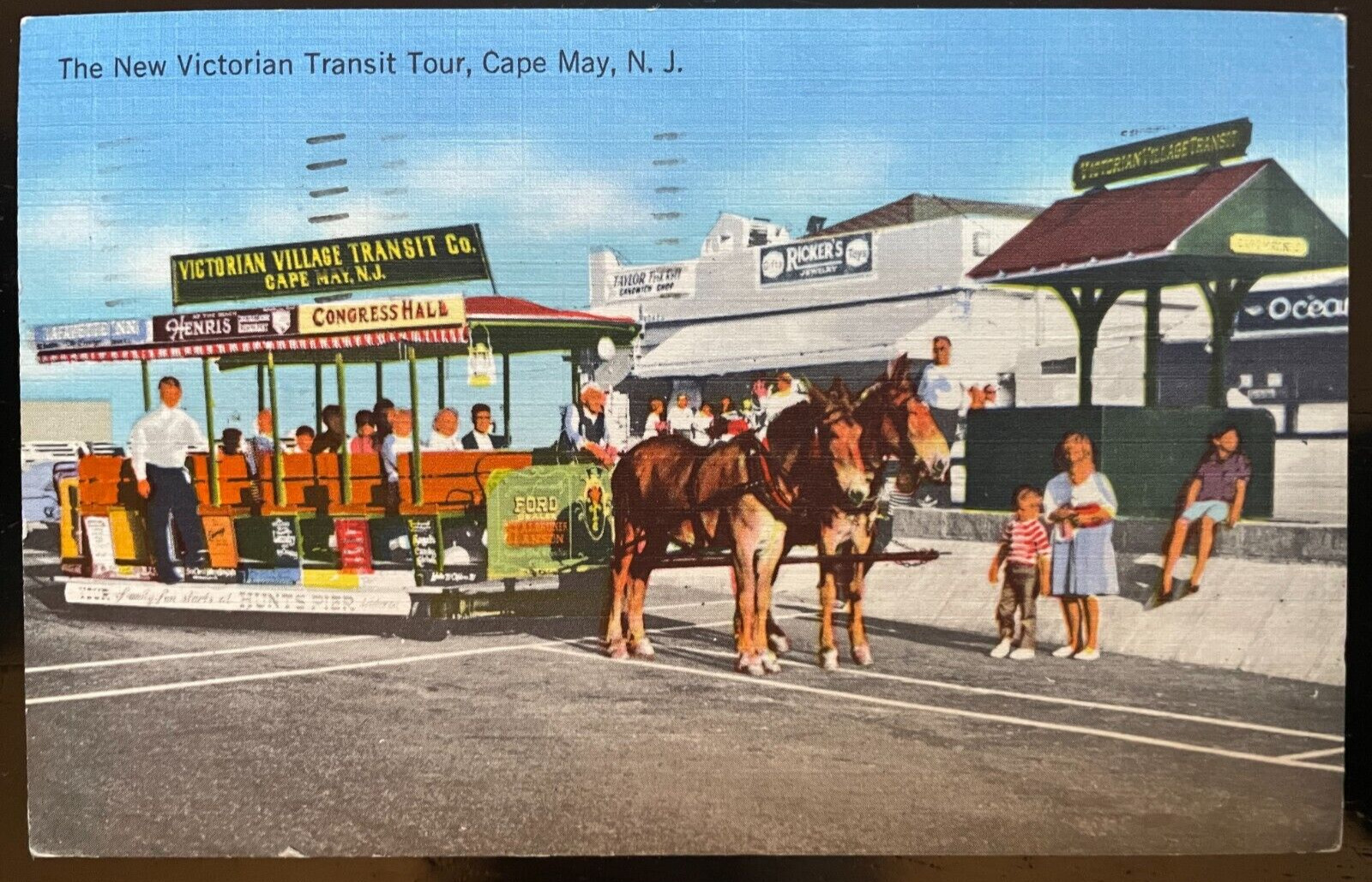 Vintage Postcard 1977 Victorian Transit Tour Cape May, New Jersey (NJ)