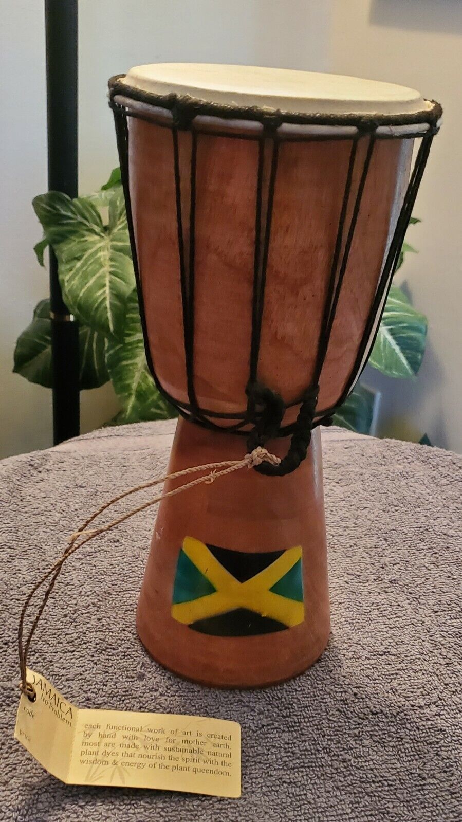 Drum Vintage Handmade -Hand painted Bongo/Drum From Jamaica